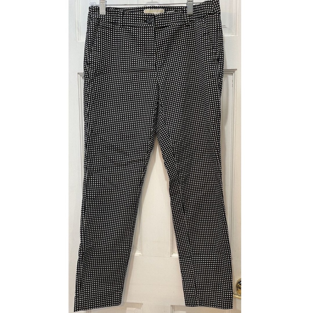 Michael Kors Black and White Gingham Ankle Pants Women’s Size 6